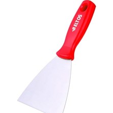 Ertürk Store Çelik Spatula, 0.80 mm Polisajlı Yay Çeliği, 50 Rockwell Sertlik, Ergonomik Sap, Kavisli, Kazıma Spatulası, Inşaat, Sıva ve Yüzey Temizleme, Dayanıklı El Aleti (50 Mm)