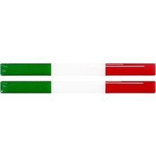 Ertürk Store Italya Bayraklı 2'li Çubuk 3D Sticker