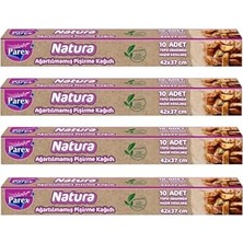 Ertürk Store Natura 4 Adet Ağartılmamış Organik Hazır Kesilmiş Pişirme Kağıdı 10'lu