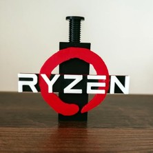 Ertürk Store Ryzen Logolu Ayarlanabilir Ekran Kartı Tutucu; Gpu Sarkma Önleyici Destek Aparatı (60 Mm, 105 Mm)