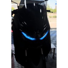 Far Renklendirme Sticker, Yamaha Nmax Için Açık Mavi Film