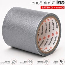 Gri Tamir Izolasyon Bandı, 100 mm x 10 Metre Uzunluk