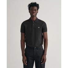 Gant Erkek Siyah Slim Fit Polo