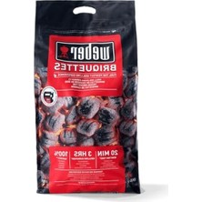 Barbekü Kömür Briketleri, 8 kg Paket, Yüksek Isıda Pişirme Için Ideal