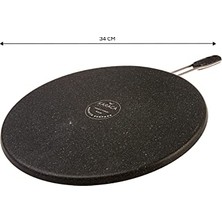 Ertürk Store Mutfaksever Gözleme ve Lavaş Tavası 34 cm Grey