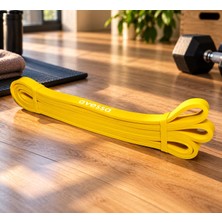 Muon Sports 208 cm x 1,5 x 13 mm Direnç Güç Aralığı 3,5 kg - 4,5 kg Latex Fizik Tedavi - Pilates - Yoga - Jimnastik -Egzersiz - Yağ Yakma Spor Direnç Bandı - Direnç Lastiği