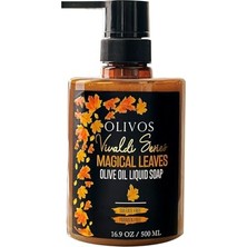 Olivos Vivaldi Serisi Doğal Büyülü Yapraklar Zeytinyağlı Sıvı Sabun - Bitkisel Içerikli, Doğal Cilt Bakımı, Hassas Ciltler Için Ideal, 500 ml | Yoğun Nemlendirme ve Yumuşaklık (Büyülü Yapraklar)