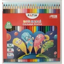Boya Kalemi 24'lü Set, Tam Boy, Karışık Renkler, Çatlamaya Dayanıklı