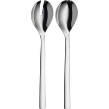 Wmf Nuova Salata Servis Seti, 30 Cm, Büyük Boy, Salata Çatalı ve Servis Kaşığı, Cromargan® Yüksek Kaliteli Parlak Paslanmaz Çelik, Bulaşık Makinesinde Yıkanabilir