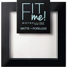 Maybelline New York Fit Me Matte+Poreless Pudra - 90 Translucent (Transparan)