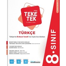TeknoKapsül Pruva Akademi 8. Sınıf Türkçe Teke Tek Soru Bankası