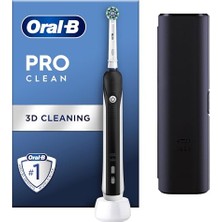 Oral-B Pro Clean Şarjlı Diş Fırçası Siyah + Seyahat Kabı