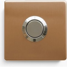 Ertürk Store Bronz Paslanmaz Tek Kontak Zil Butonu