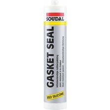 Caftra Soudal Gasketseal Isı Silikonu 300°C Dayanımlı Kırmızı 310 ml