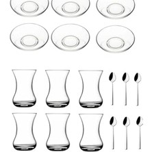 Ertürk Store Çay Bardağı, 18 Parça Incebelli Sade Takımı Seti 869562862865AYBABASTORE1