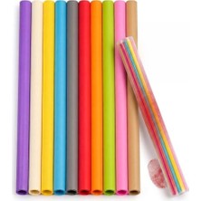Renkli Fon Kartonu 50X70 cm 10 Renk 1 Rulo Büyük Boy
