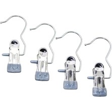 Ertürk Store 4 Pcs Kıskaçlı, Tekli - Metal, Uçlu (4172, Taşınabilir Çok Amaçlı, Askı Silikon Kılıf, )