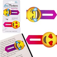 Line Markers Laugh&love - Manyetik Yer Kalemi 2'li Set Emoji Motif