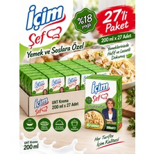 İçim Şef Krema Yarım Yağlı 200MLX27 Adet