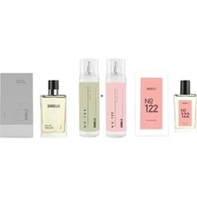Ertürk Store 709 122 Edp 100 ml Kadın Parfüm Set NO:709 NO:122 Edt Body Mist - MNMS50709BMNO122