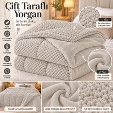 Dolce Mariee Çift Kişilik | Çift Taraflı Welsoft Yorgan – Ultra Yumuşak, Sıcak Tutan Yorgan 200X220cm - Taş