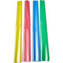 Buzlu Rulo Şeffaf Kaplık 4 Adet 40X150 cm Defter Kitap Kaplığı Okul Öğrenci Rulo Kaplık Renkli