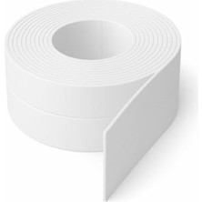 Kendinden Yapışkanlı Su Geçirmez Izolasyon Bandı – 3,2 M Pvc Köşe ve Kenar Koruma Şeridi, Lavabo, Küvet, Duş ve Mutfak (Beyaz)