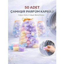 Ertürk Store Çamaşır Kokusu Boncuk; Taze Temiz Parfüm Etkili, Anti Statik, Uzun Süre Kalıcı, Giysi ve Dolap Kokulandırıcı, 50 Adet