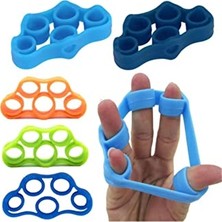 Silikon El ve Parmak Egzersiz Güçlendirici Kuvvetlendirme Aleti Stres Lastiği.