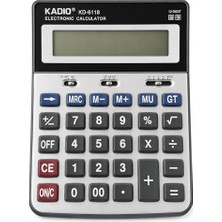 Hesap Makinesi, 12 Haneli, Büyük LCD Ekranlı, Güneş Enerjili, Pil Destekli, Otomatik Kapanmalı, Masaüstü, Ofis, Muhasebe, Okul Hesap Makinesi (Büyük Boy)