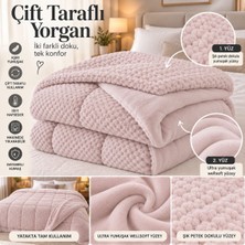 Dolce Mariee Çift Kişilik | Çift Taraflı Welsoft Yorgan – Ultra Yumuşak, Sıcak Tutan Yorgan 200X220CM | Toz Pembe
