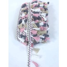 Ertürk Store Pudra Krem Rengarenk Dekoratif Saçak Püskül