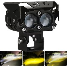 Binocus Beyaz Sarı Hd Optik Cam Lens 30W Motosiklet Sis Farı Off Road Spot Sel Kombo Delici Taşkın Çalışma Lambası Yardımcı Sürüş Işık Barları          [enerji Sınıfı A]