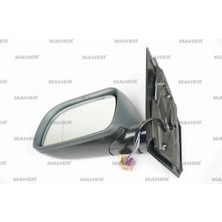 Maher Volkswagen Polo 2002-2005 Dış Dikiz Aynası Elektrikli, Isıtmalı, Astarlı Sol (Oem NO:6Q1857507X3C) (Adet)