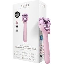 Ertürk Store Mikro Iğneli Akıllı Yüz Dermaroller Cihazı, Pembe Kuvars ve Buz Başlığı, Pembe