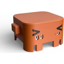 Ertürk Store Mac Mini M4 Uyumlu 3D Baskı Koruyucu Stand, Sevimli Masaüstü Aksesuarı