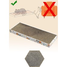 Ertürk Store Kahverengi Doğal Düz Karton Kedi Tırmalama Tahtası, 47X17 cm