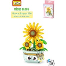 Ertürk Store Micro Block Serisi Çiçek Buketi 320 Parça Oyuncak Yapım Seti FFLZ-8840