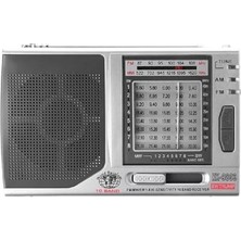 Ertürk Store KK-9803 Pilli Taşınabilir Cep Radyosu, Fm/mw/sw1 Yayınlı 10 Bantlı Küçük Boy Model