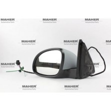 Maher Volkswagen Tiguan 2008-2016 Dış Dikiz Aynası Elektrikli, Isıtmalı, Sinyalli, Astarlı, Otomatik Katlanır, Yan - Alt Lambalı Sol (Oem NO:5N1857507Q9B9) (Adet)