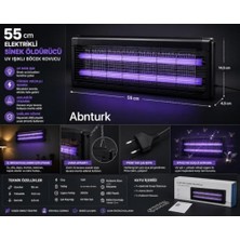 Ertürk Store 55 cm Elektrikli Sinek Öldürücü, Uv Işıklı, Asılabilir Iç Mekan Cihazı