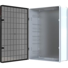 Ertürk Store Abs Pano 50 x 70 x 22.5 cm Taban Saclı IP65 Plastik Pano Montaj Plakalı Elektrik Kutusu Pano Darbeye Dayanıklı Dış Ortam Muhafaza Kutusu Abs Pano Poli 029