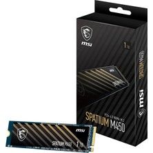 Msı Spatıum M450 Pcıe 4.0 Nvme M.2 1tb V1 Okuma 3400MB / Yazma 2400MB SSD