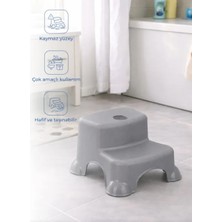 Babyjem Çok Amaçlı Katlı Basamak 516 (Yeni) Soft Gri