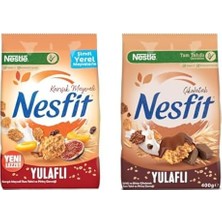 Tr Nestlé Nesfit Seti | Tam Tahıllı Karışık Meyveli Mısır Gevreği, 400 G X1 + Çikolatalı