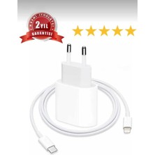 Cepsuar Iphone Uyumlu Hızlı Şarj Aleti - 20W Type-C Adaptör ve Type-C Uçlu Lighning Kablo ile Birlikte Beyaz
