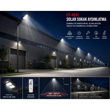 CT-4691 120W Solar Sokak Aydınlatma 6400K 2000 Lümen IP65