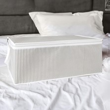 Pazar Kapısı Baza Altı Düzenleyici Kumaş Hurç (50 x 30 x 20) (5 Adet Gri)