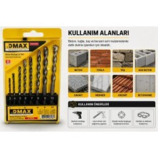 Caftra Dmax DMX4348 Beton Matkap Ucu Seti 8 Parça