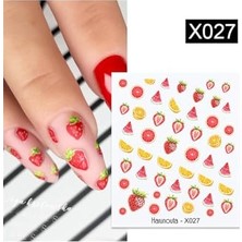 Ertürk Store Tırnakmania Su Transferli Nail Art Sticker X027 (49831-27) 3889